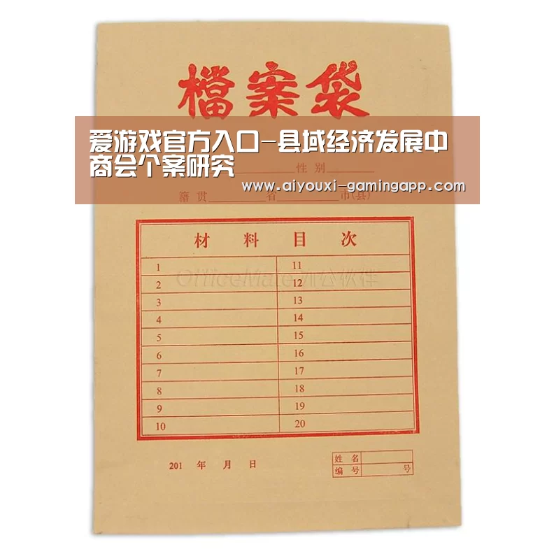 爱游戏官方入口-县域经济发展中商会个案研究(图4) 爱游戏官方入口